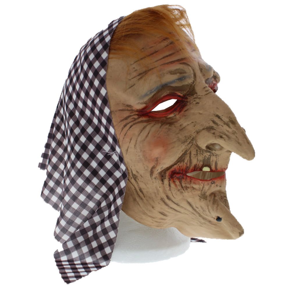 Zac's Alter Ego - Scary Grandma Latex Head Masker - Multicolours